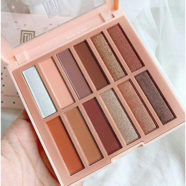 Phấn Mắt 12 Ô TuTu Sakura Flowers Eyeshadow 401 - 403 | Vinie.minisize