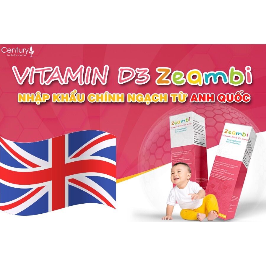 Vitamin d3k2 Zeambi dạng xịt nhập khẩu