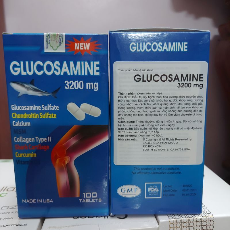 Hỗ trợ xương khớp glucosamin 3200mg