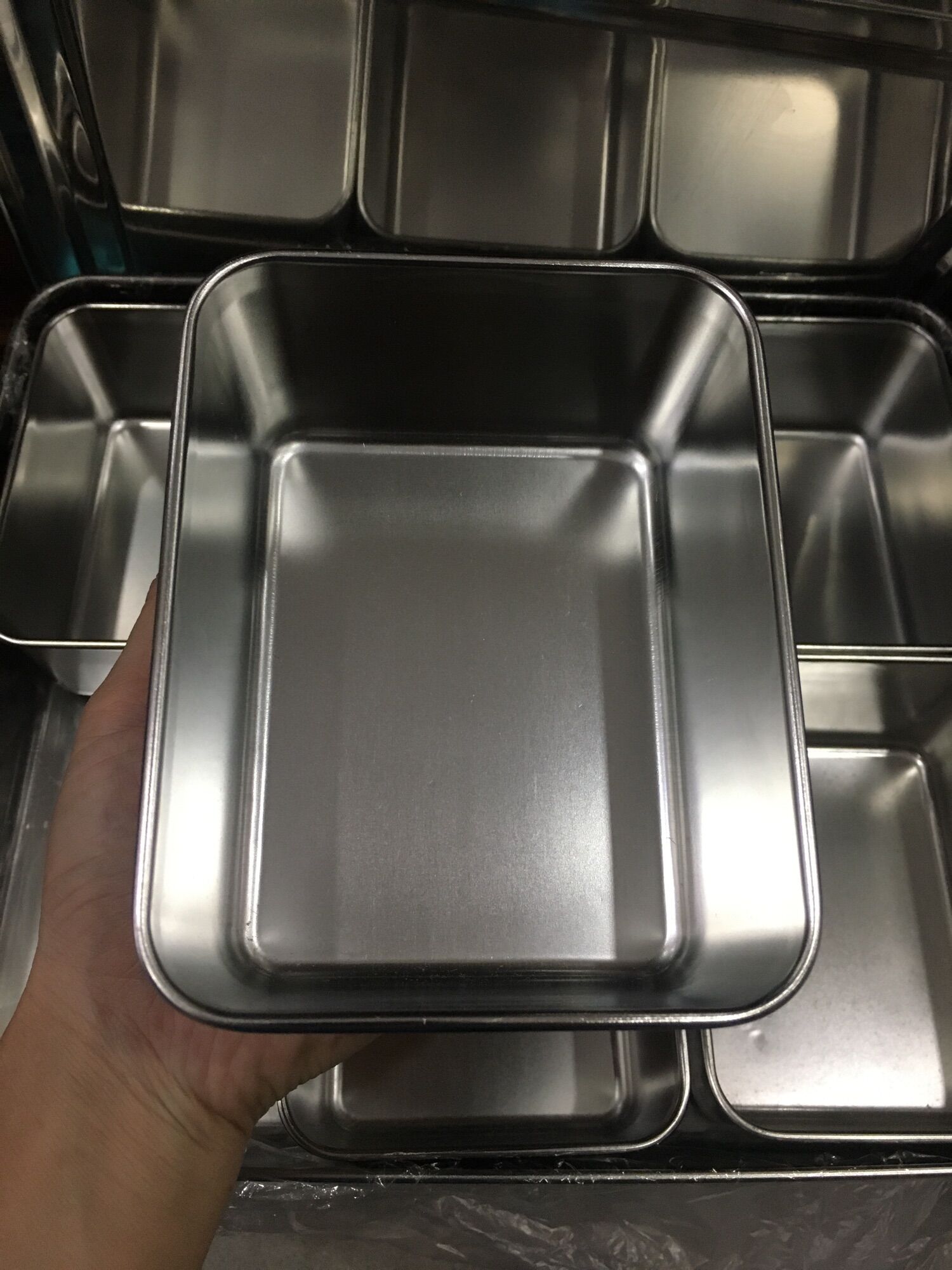 Khay đựng topping 8 ngăn inox 304