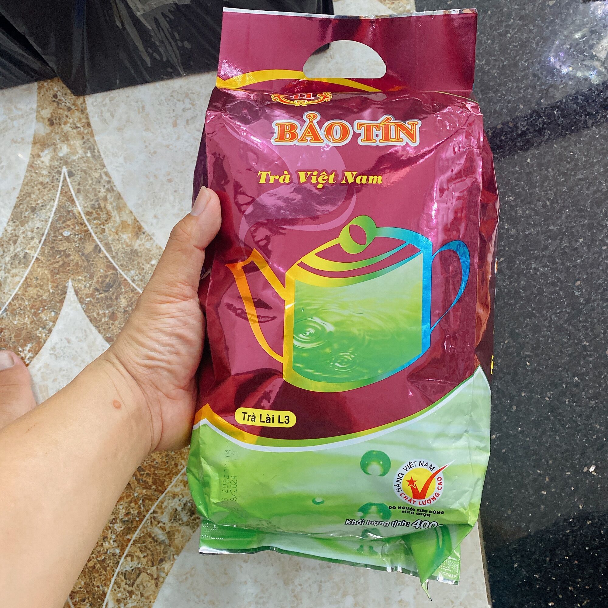 Bịch 400gr trà lài Bảo Tín L3 no.11 ( Date mới 12 tháng)