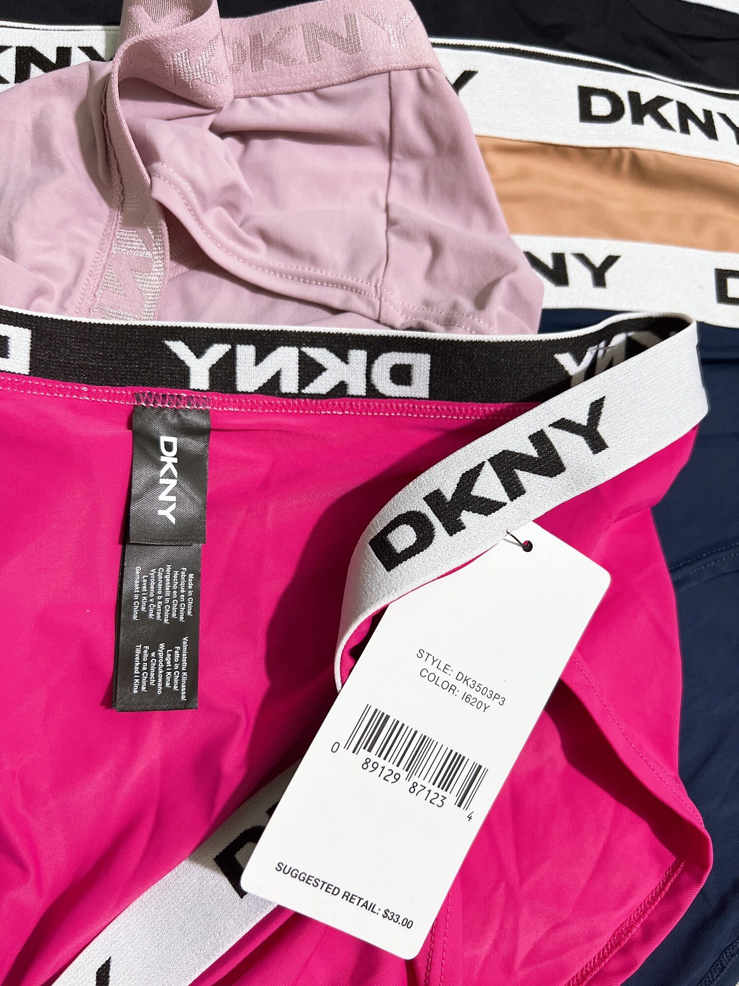 Sét 5 Quần Chíp DKNY Xuất Âu(Sz:XL)