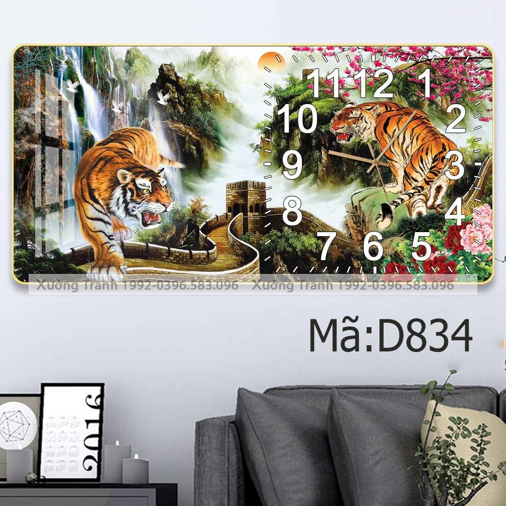 Tranh Đồng Hồ Tráng Gương 5D