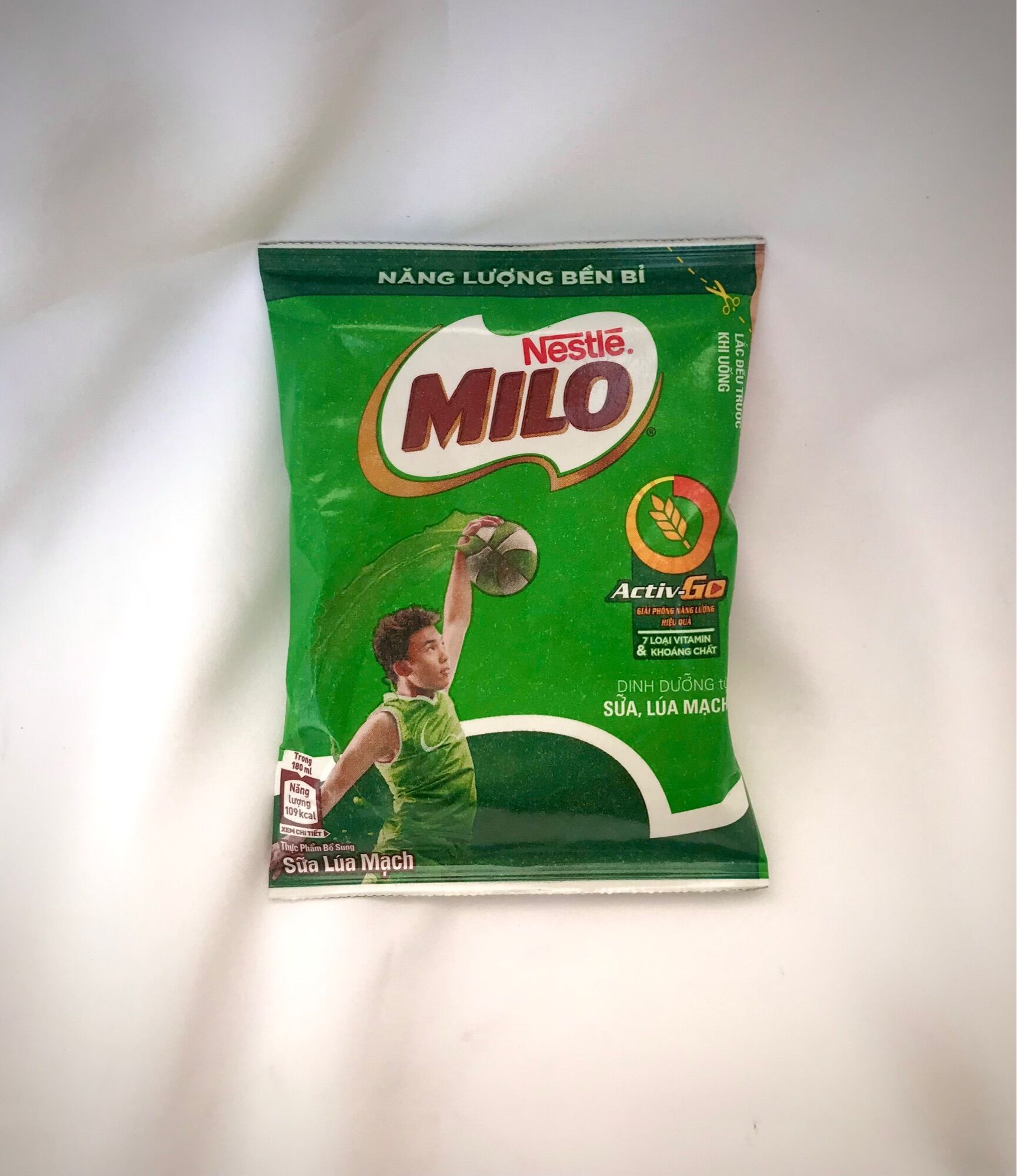 Thùng sữa Milo bịch uống liền 180ml 48 bịch