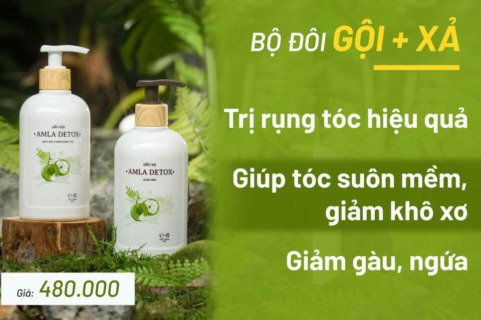 Amla Detox Combo Dầu Gội Vs Dầu Xả