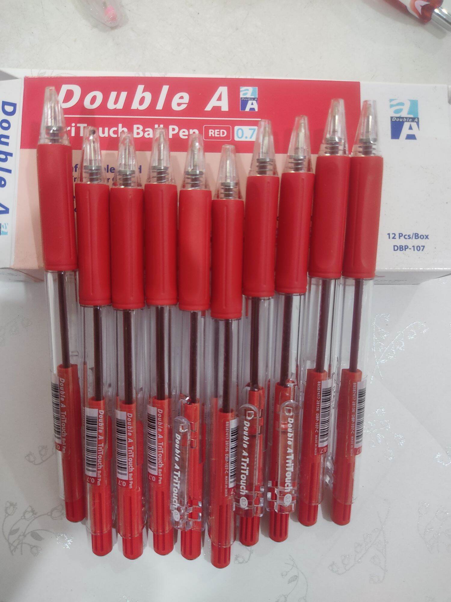 5 cây bút bi đỏ Double A