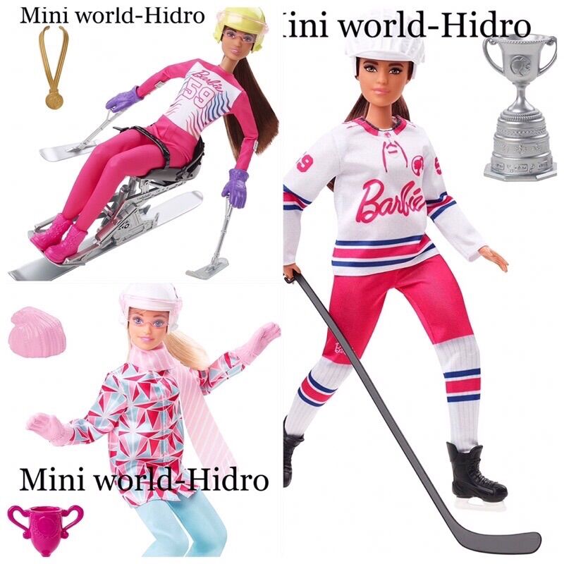 Búp bê Barbie you can be anything chính hãng nghề nghiệp vận động viên khớp thể thao.