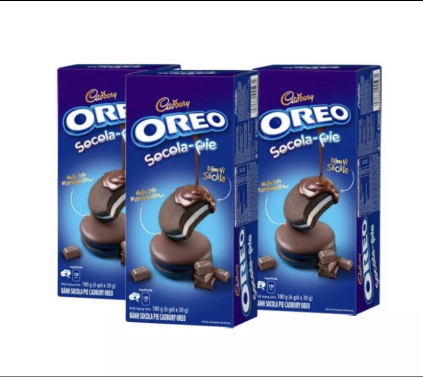 Combo 6 cái bánh oreo-pie phủ socola