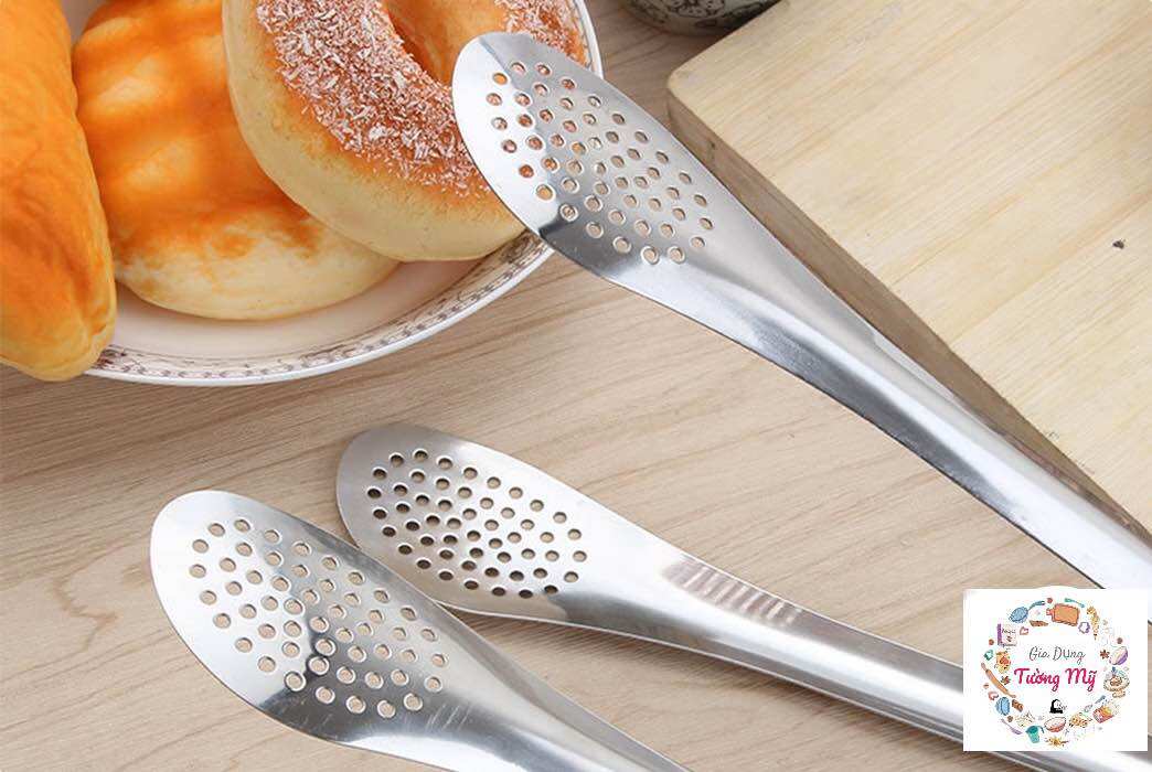 Kẹp Lổ inox gắp thịt nướng, Gắp Thực Phẩm