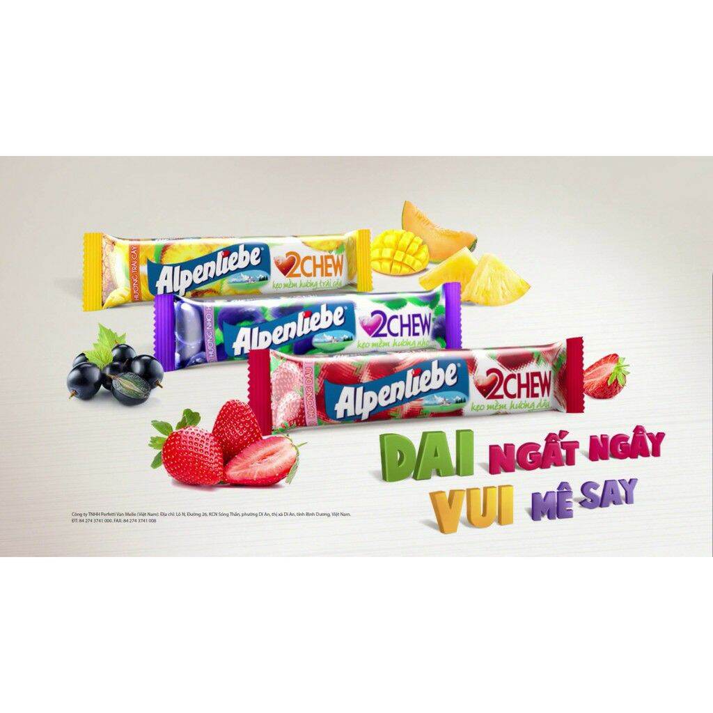 0Kẹo mềm Alpenliebe 2chew 392g