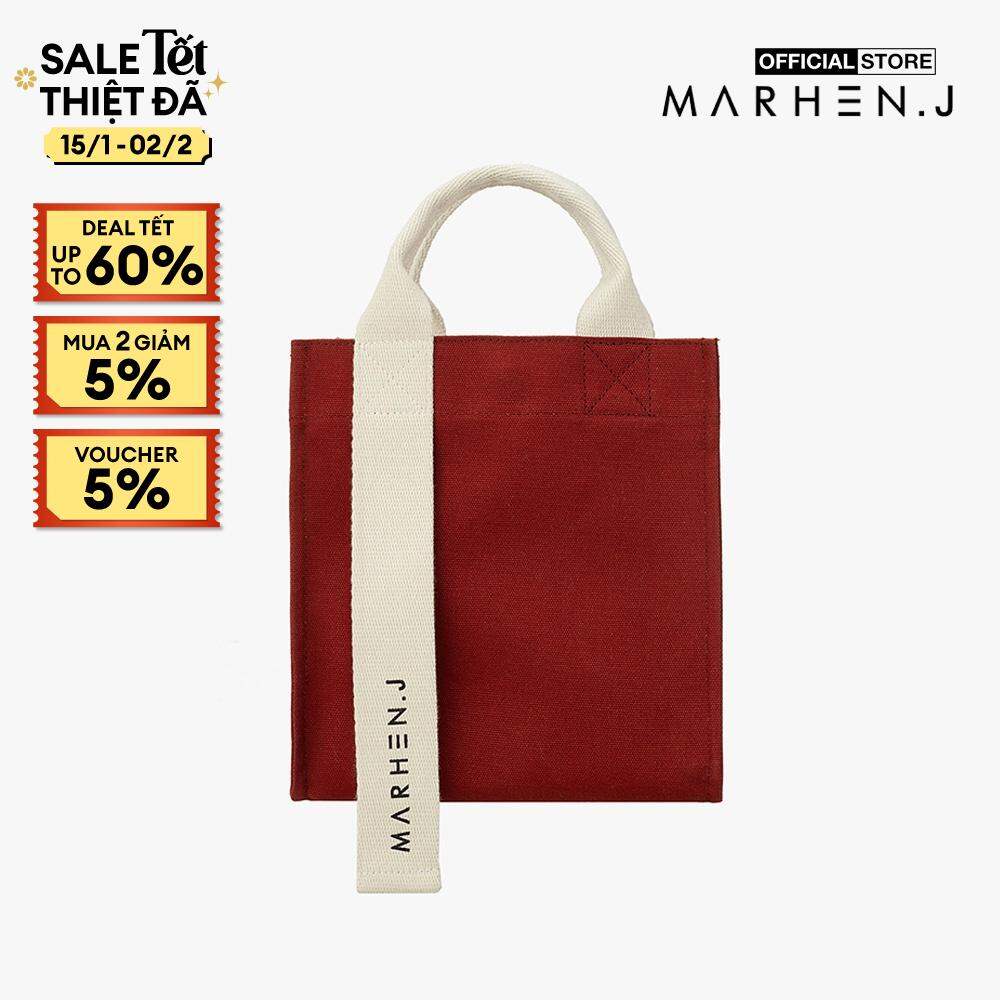 [TET SALE up to 60% + Voucher 5% + Mua 2 giảm 5% + Mua 3 giảm 10% - 15.01 đến 02.02] Marhen.J - Túi đeo vai chữ nhật vải bố Ricky Mini MJ19ARCKMN-WI