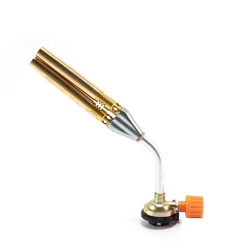 Khò gas 2 nòng cán bạc, đầu nòng được làm bằng đồng, hàn được đồng
