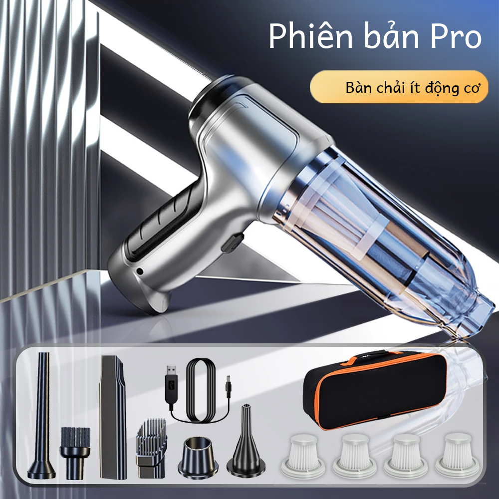 95000pa máy hút bụi ô tô không dây cầm tay mini di động máy làm sạch có lực hút mạnh cho thiết bị gia dụng mạnh mẽ cầm tay bụi có bơm bóng bay
