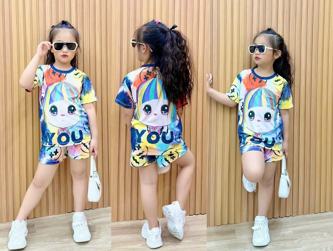 Bộ thun lạnh 3d cho bé yêu size 22-40kg