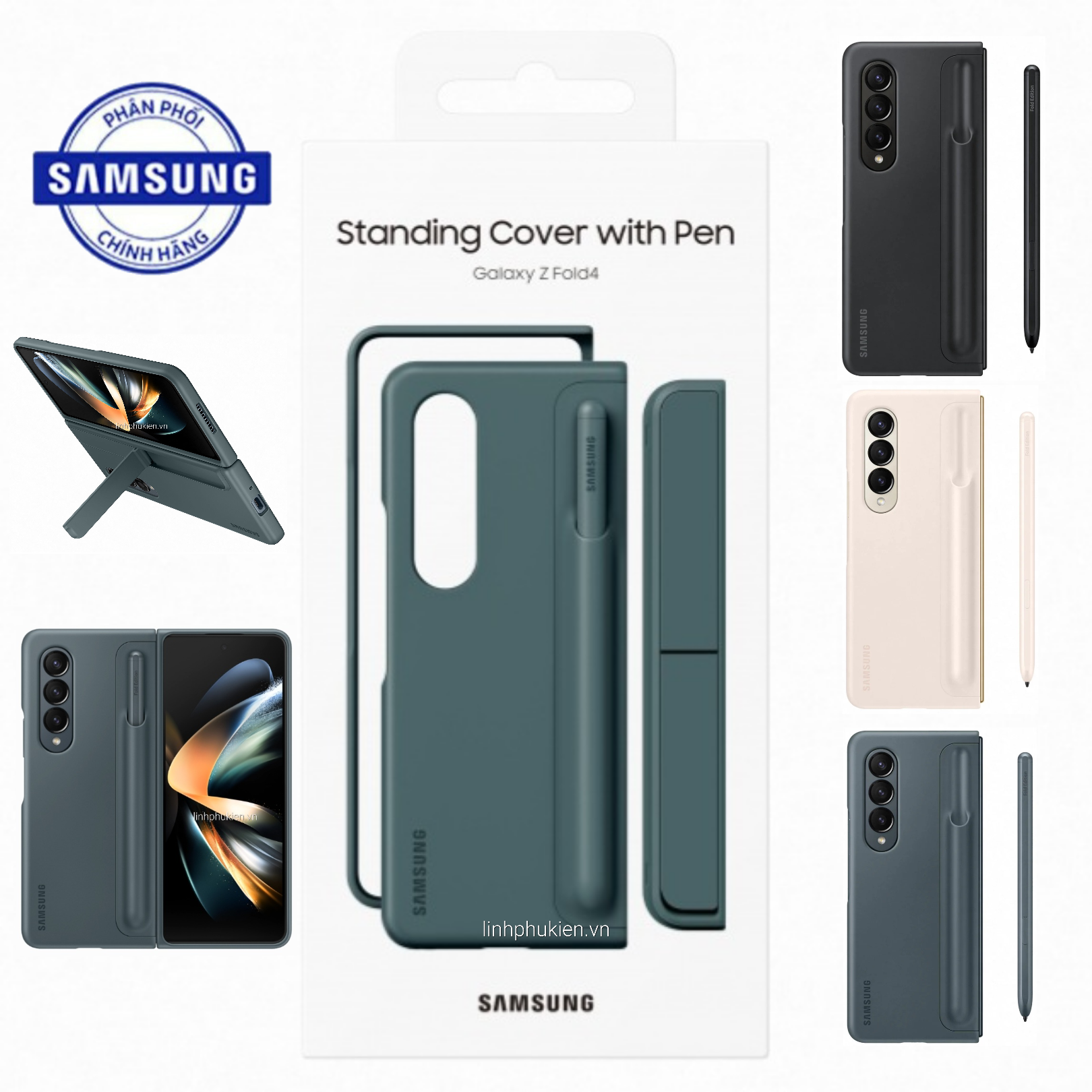 Ốp lưng có bút S Pen Samsung Galaxy Z Fold 4 - Hàng chính hãng