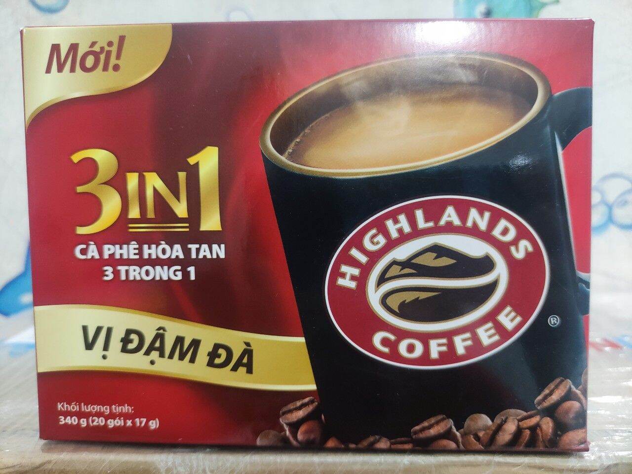 Cà phê Highlands coffee 3in1 hộp 20gói 10 gói