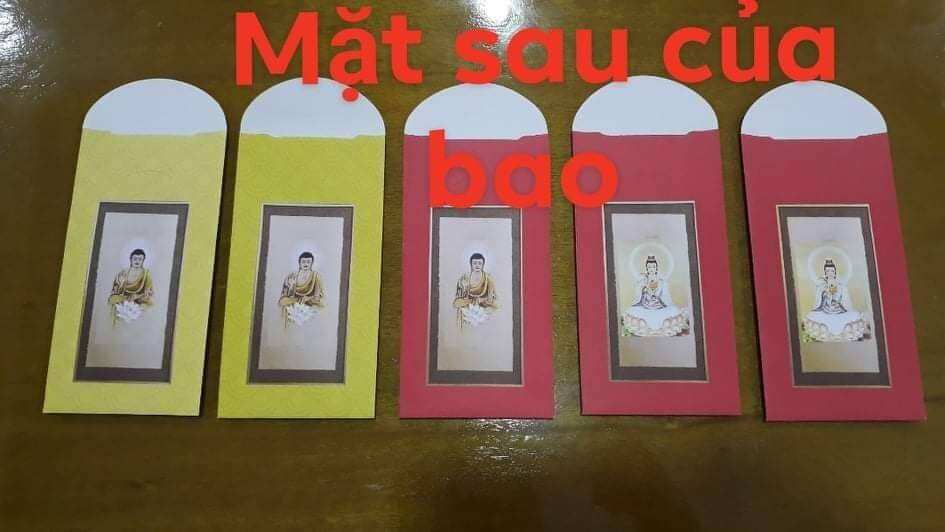 Combo 10 BAO LÌ XÌ viết thư pháp 