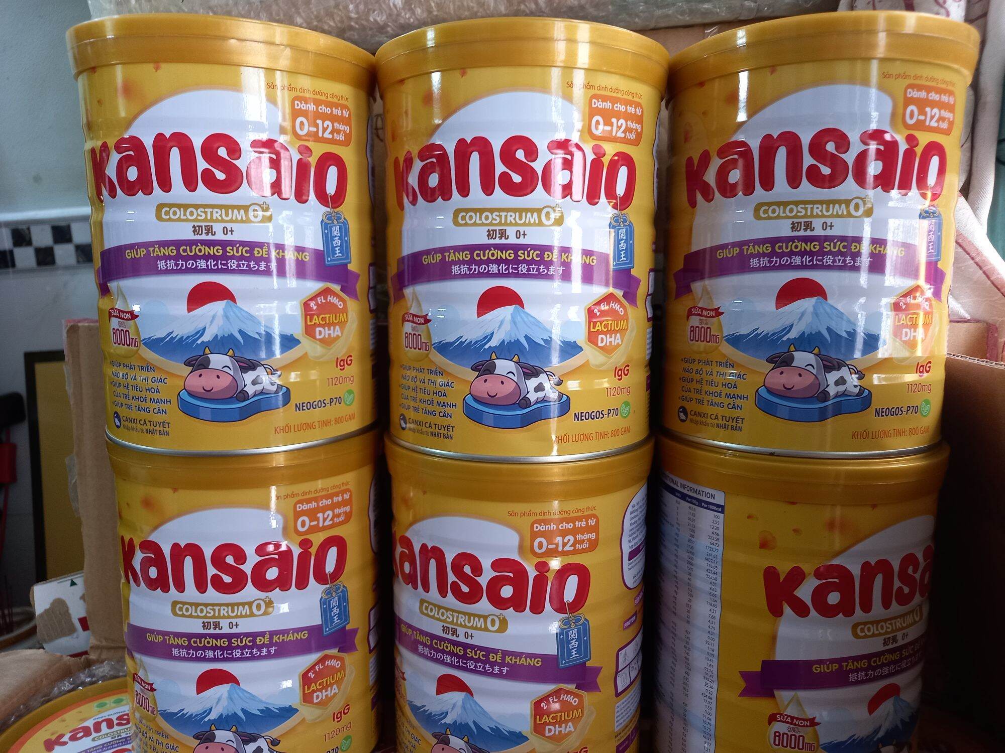Sữa non dinh dưỡng Kansaio 0-12 tháng, hộp 800g, Hạn sử dụng 7/2027