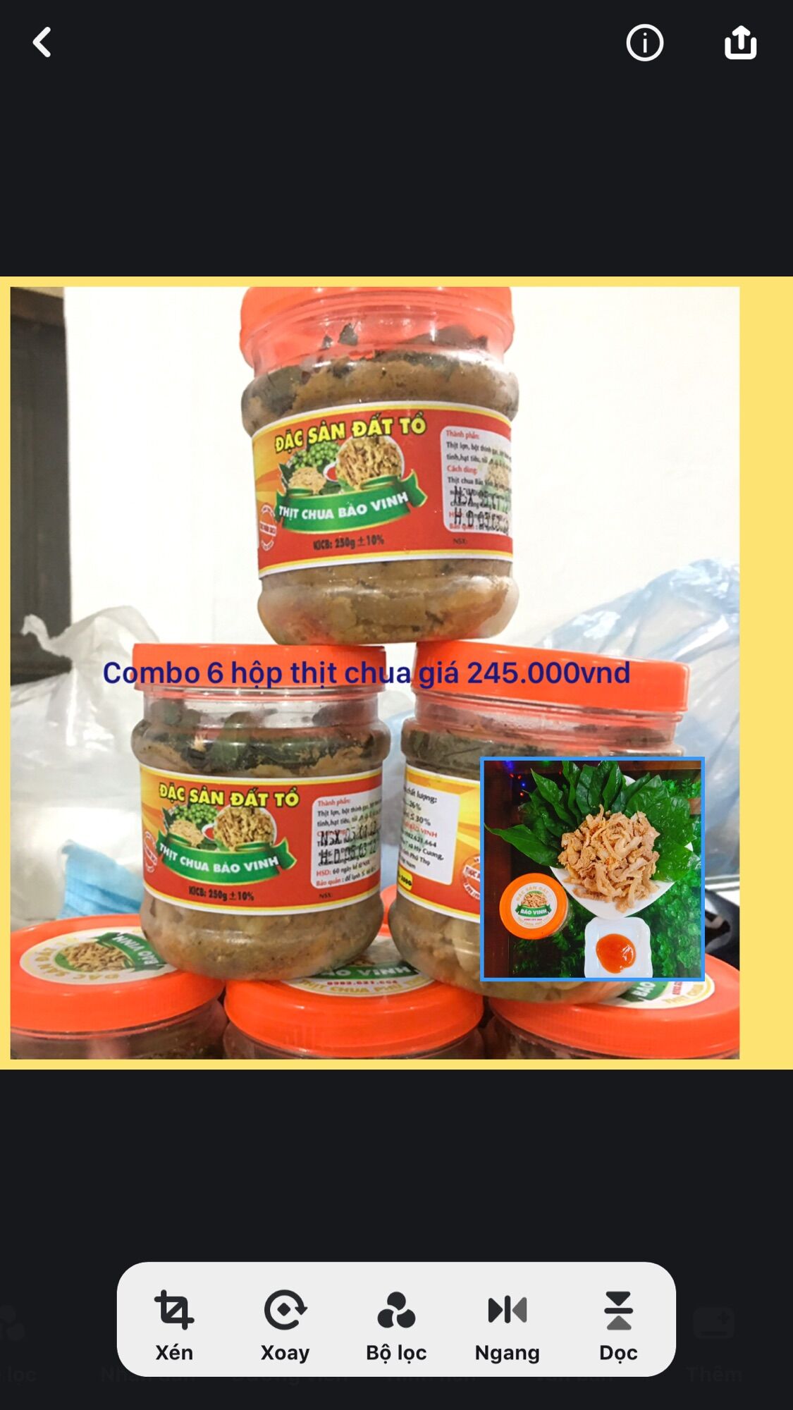 Combo 6 hộp thịt chua 235.000