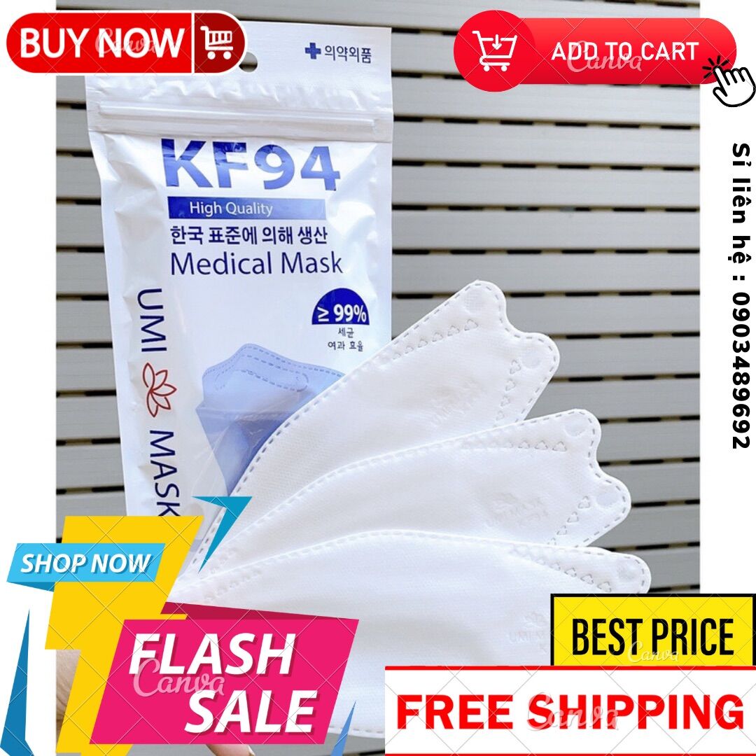 1 thùng 300 chiếc khẩu trang y tế kf94