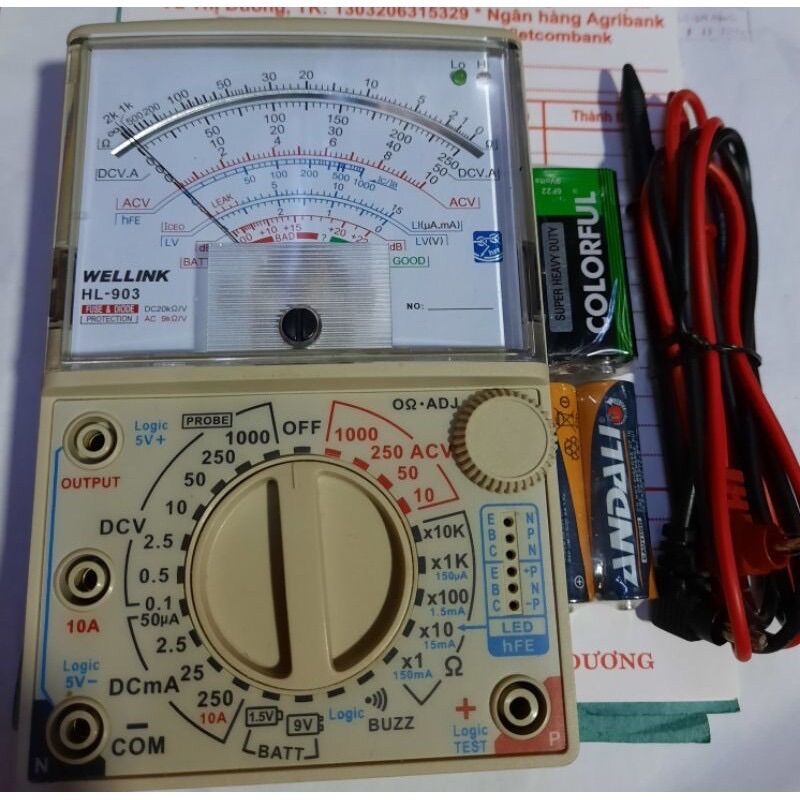ĐỒNG HỒ ĐO VẠN NĂNG WELLINK HL-903