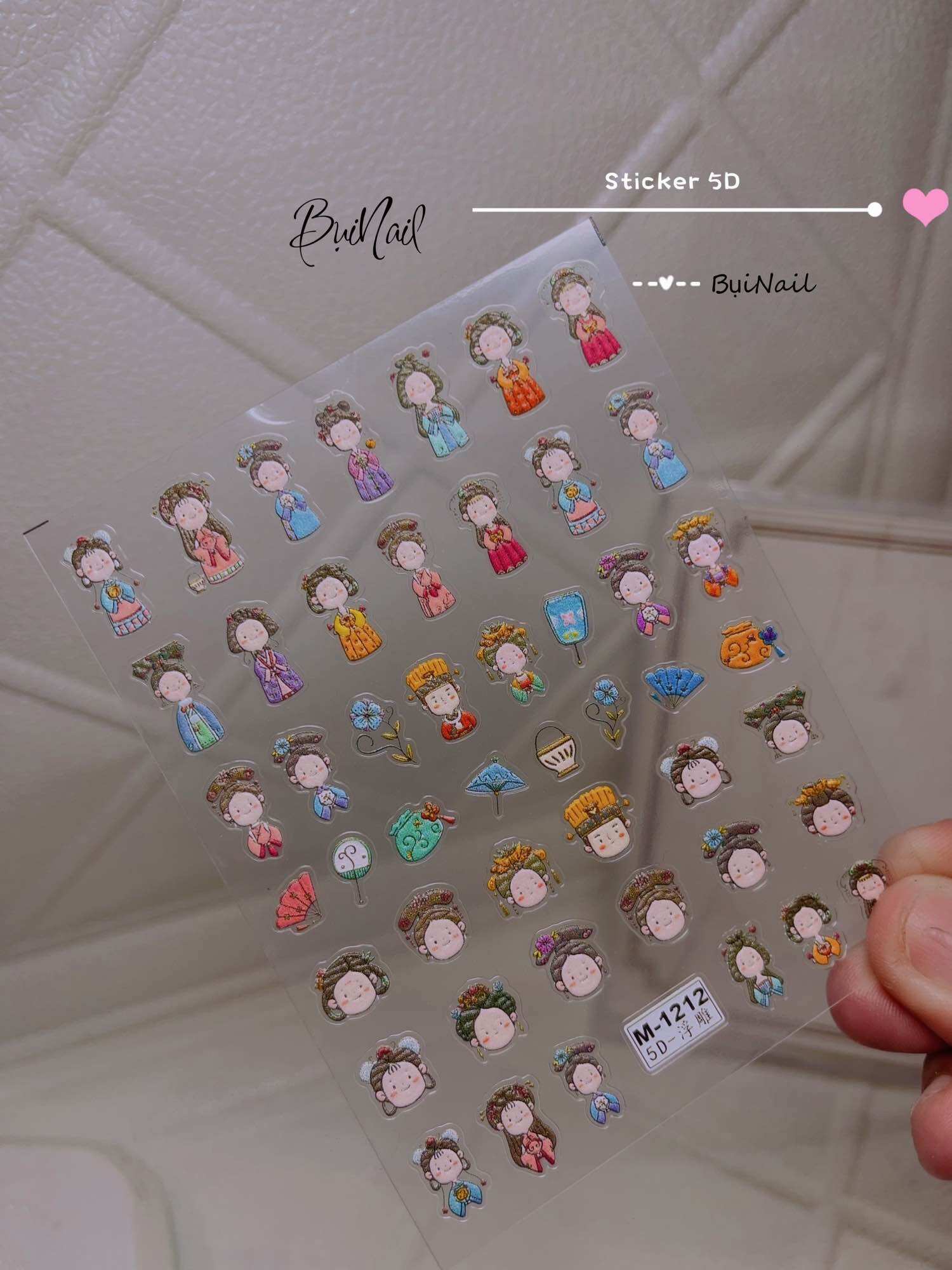 Sticker nổi 5d mẫu mới