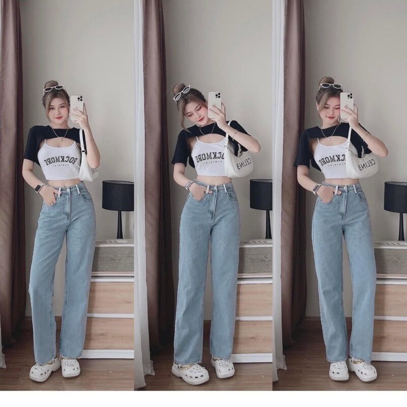 ÁO CROPTOP HAI MÓN CỰC XINH ROC1