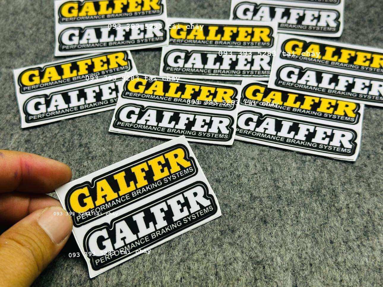 [ 1 CẶP 2 TEM ] TEM STICKER GALFER DÁN TRANG TRI XE