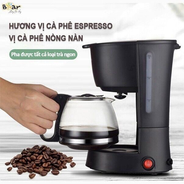 Máy pha cà phê mini tự động BEAR  pha Espresso cafe rang xay nguyên chất cao cấp