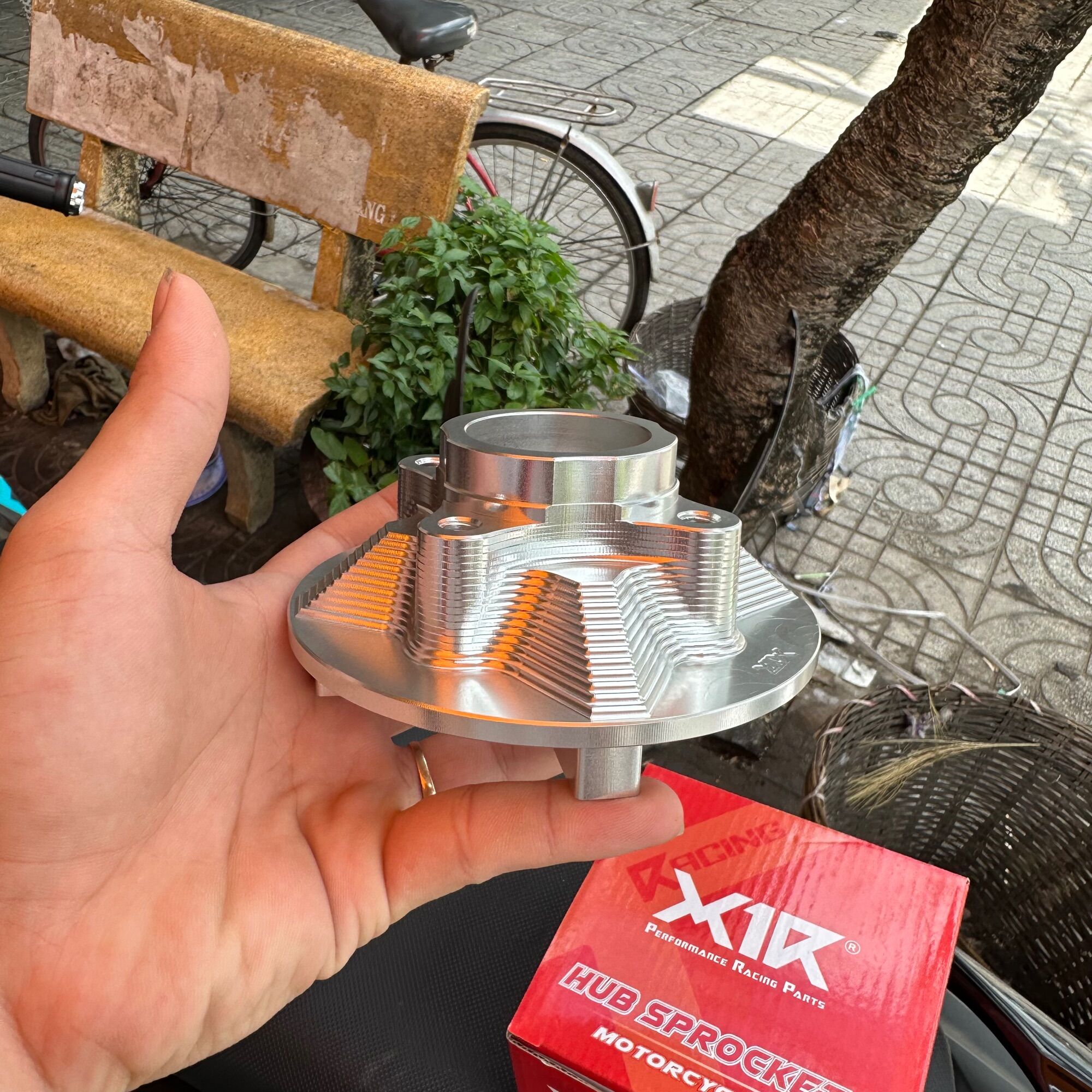 Cùi đĩa CNC X1r Honda Wave 100