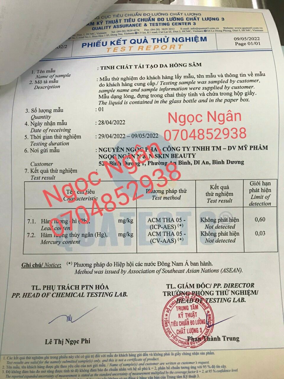 HỒNG SÂM TÁI TẠO DA