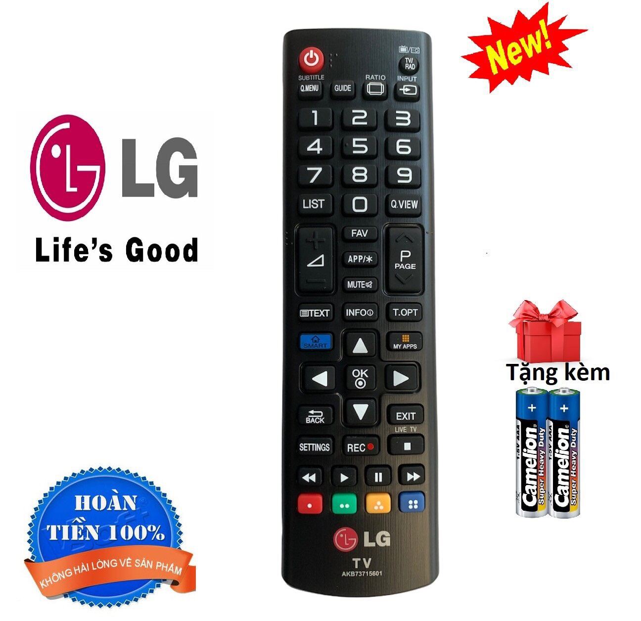 Bảng giá Điều khiển tivi LG remote tv LG AKB73715601 - Hàng sịn [ tặng kèm pin ]