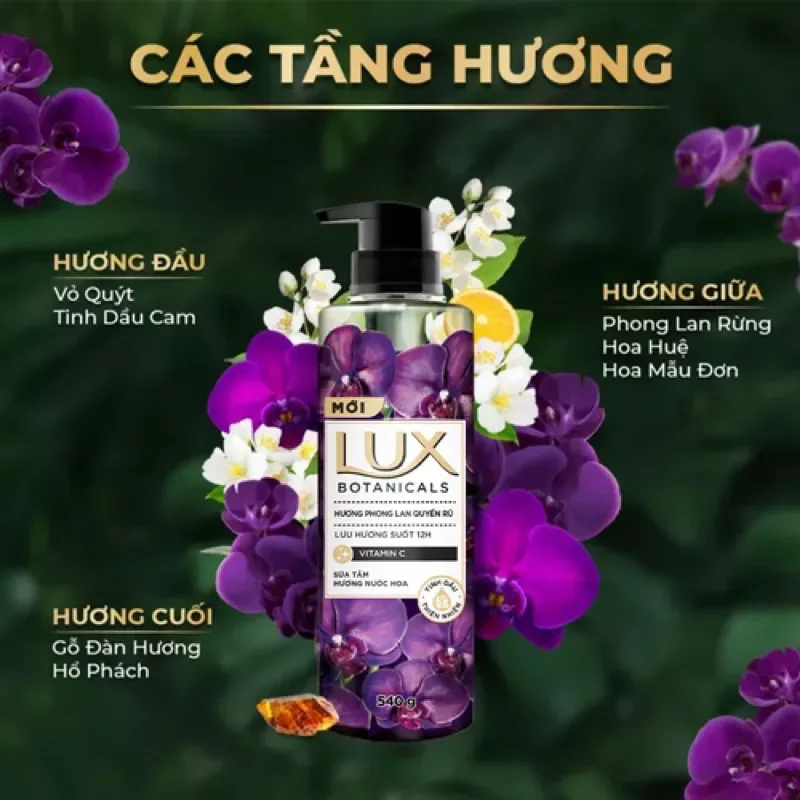 Sữa tắm lưu hương nước hoa Lux 570g