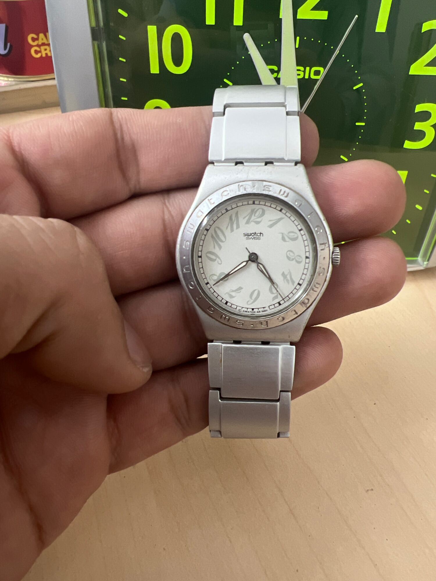 Đồng hồ Swatch Wiss Made, size 33mm cọc số học trò