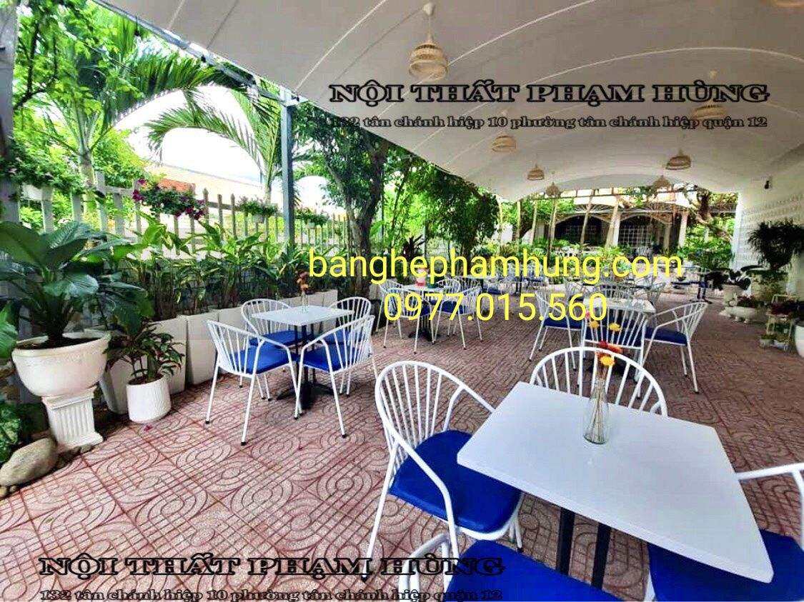 bộ bàn ghế sắt cà phê giá rẻ