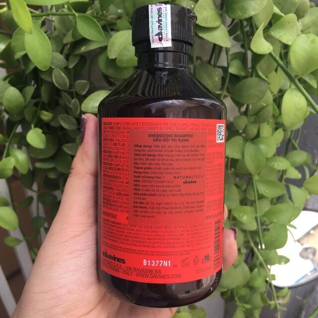 [HCM]DẦU GỘI CHỐNG RỤNG VÀ KÍCH THÍCH MỌC TÓC DAVINES 250ML