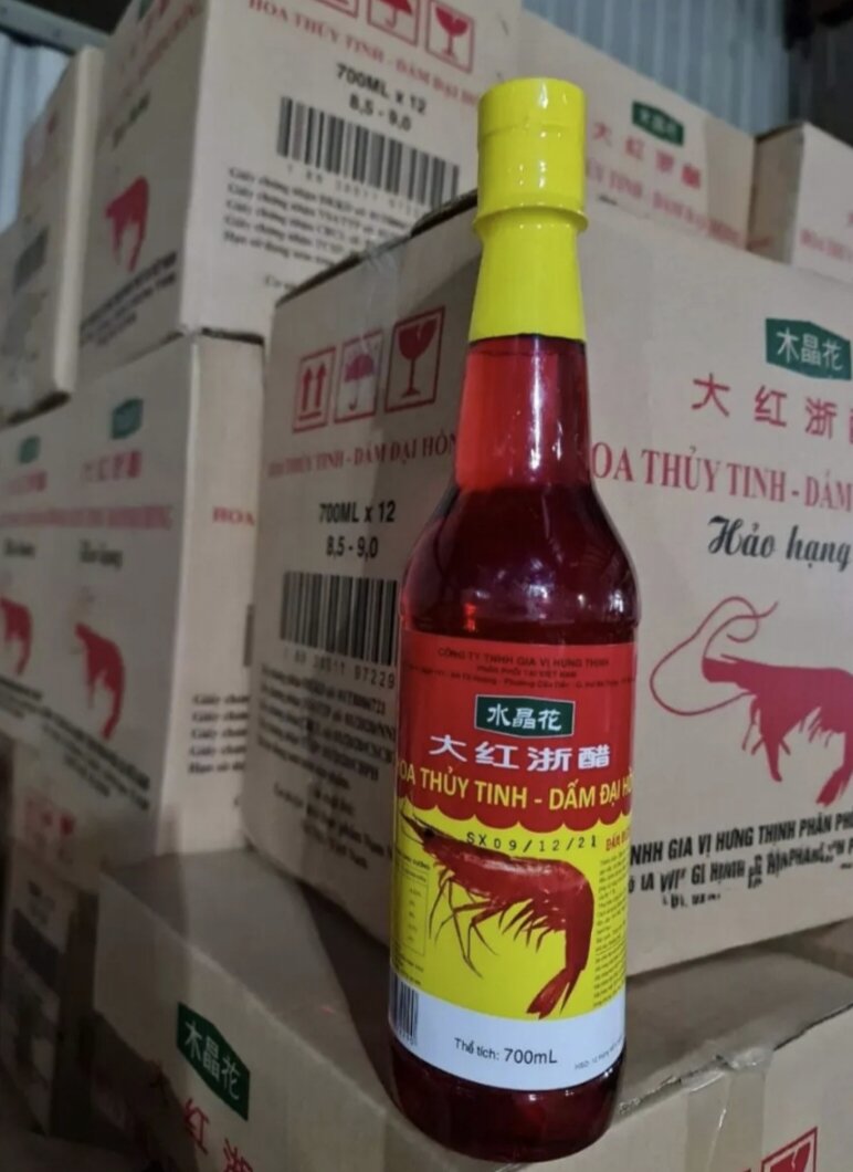 Dấm hồng, dấm tôm [chai 700ml]