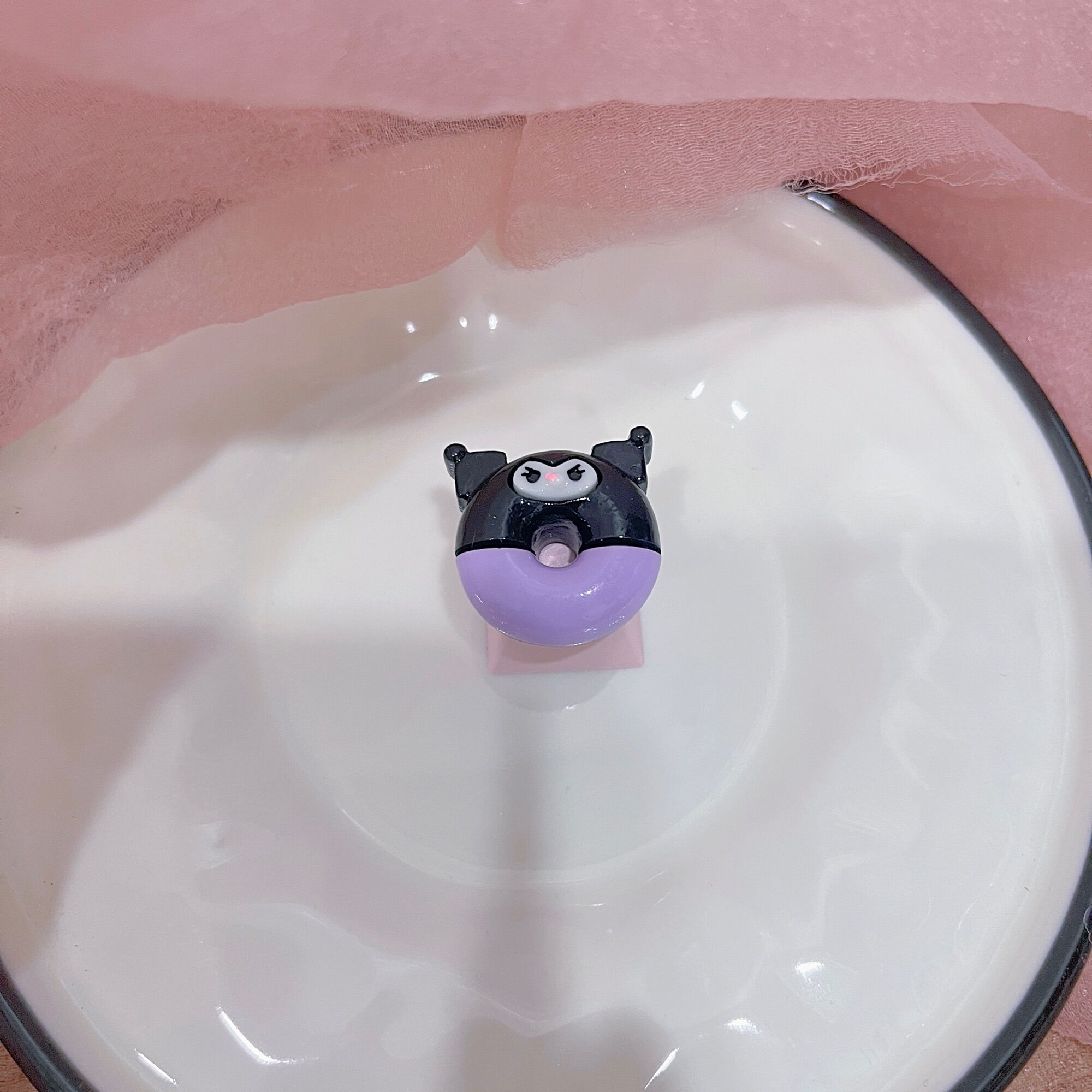 Keycap Donut Cinamoroll Kuromi chỉ dành cho bàn phím cơ