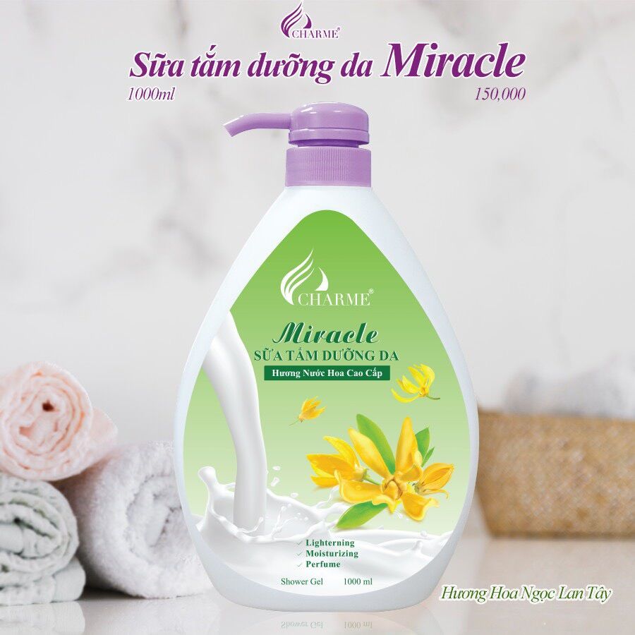 Sữa tắm  1000ml xanh tặng nước hoa