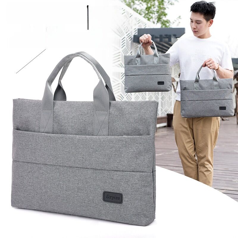 Túi Xách Vải Canvas Nylon Mới 2020 Túi Xách Công Sở Thường Ngày Cho Nam Túi Đựng Máy Tính Túi Xách Mềm Có Khóa Kéo Dung Tích Lớn