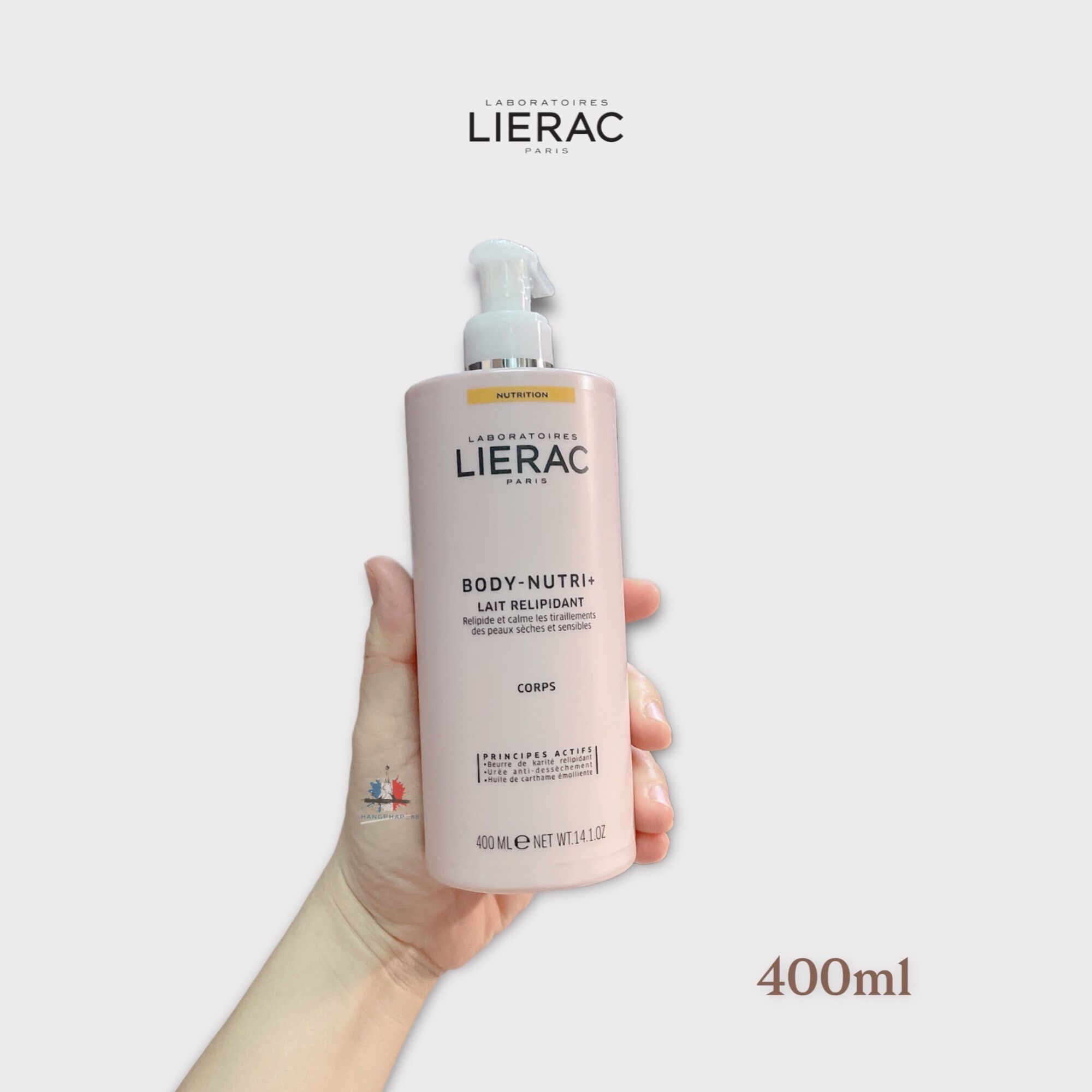 Sữa dưỡng thể Lierac Body - Nutri + Lait Relipdant 400ml
