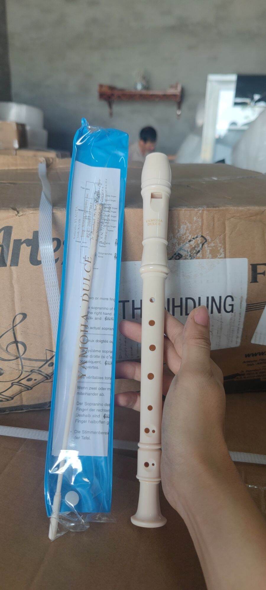 Sáo Recoder 8 lỗ AD 3 khớp + que vệ sinh (Ưu đãi)