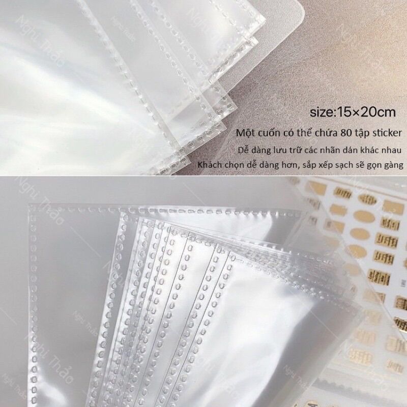 Sổ sticker ( Loại Tốt) trang trí móng ,80 miếng