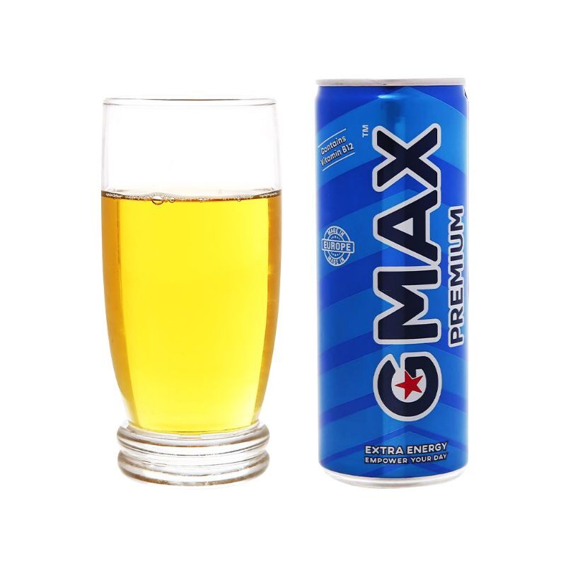 [1 lon] Nước tăng lực Gmax 250ml hàng nhập Ba Lan