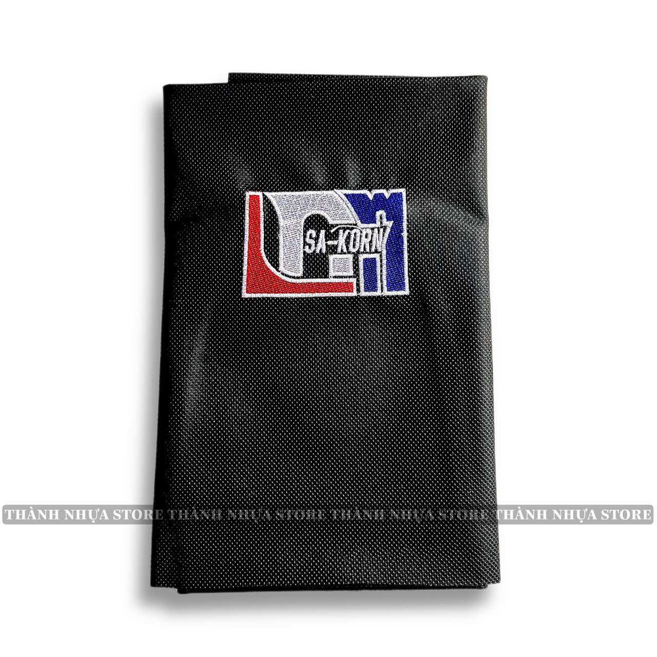 Da yên Thái chữ thêu logo nổi