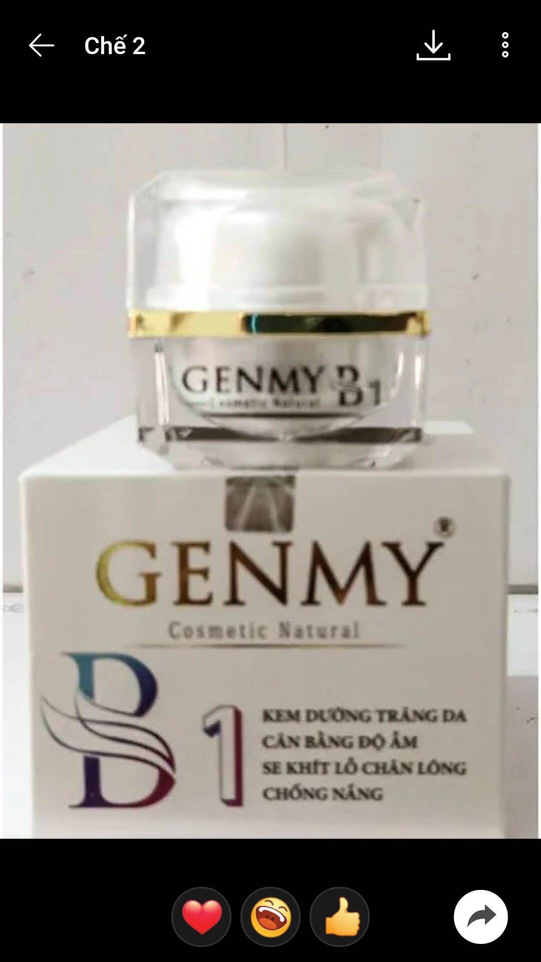 Genmy B1 trắng da cân bằng độ ẩm se khít lỗ chân lông 18g