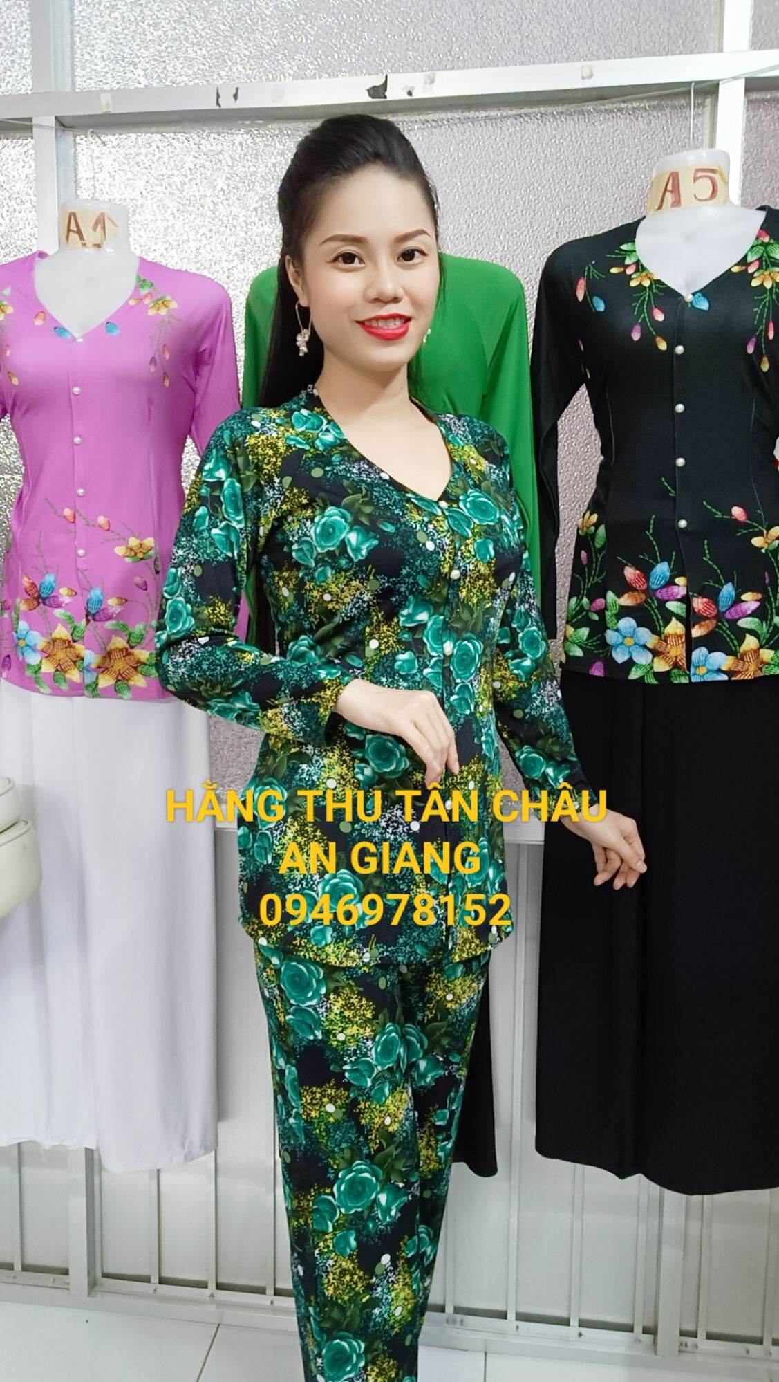 Bộ bà ba bông ống nhỏ(bán cả bộ như hình)