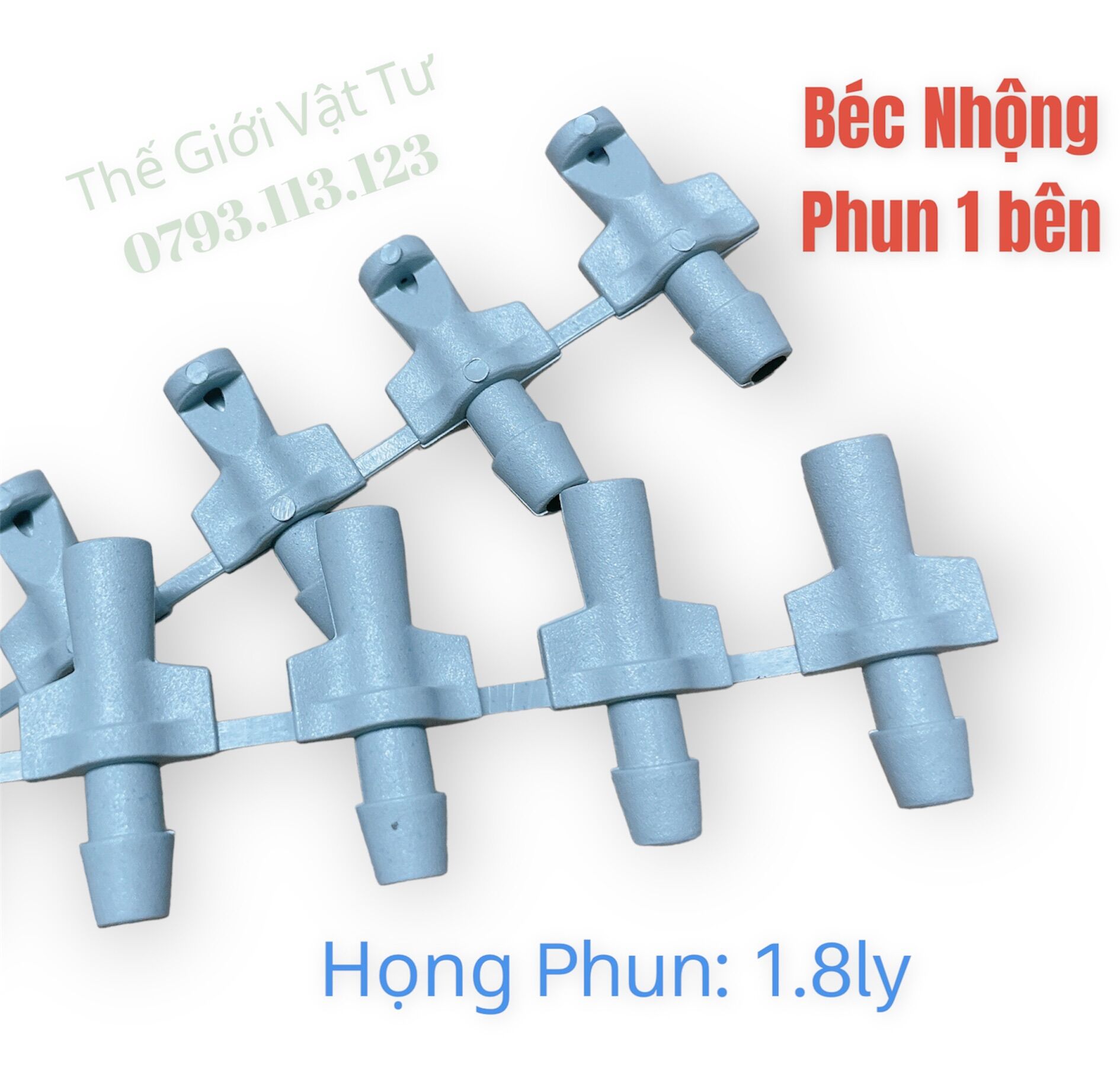 100 Béc Nhộng Phun 1 Bên Nối Ống 6 Ly