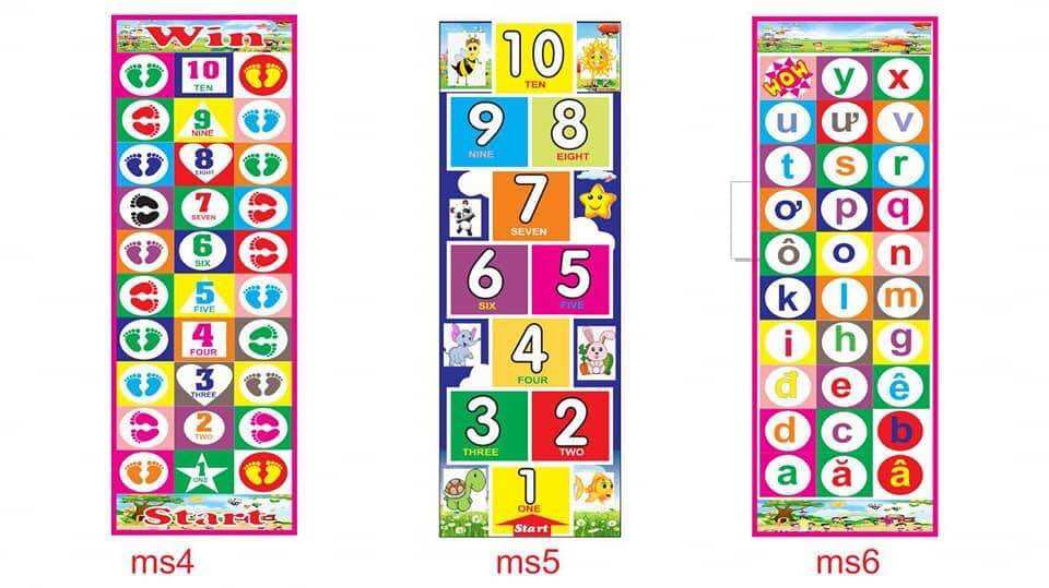 Thảm vận động jumping math