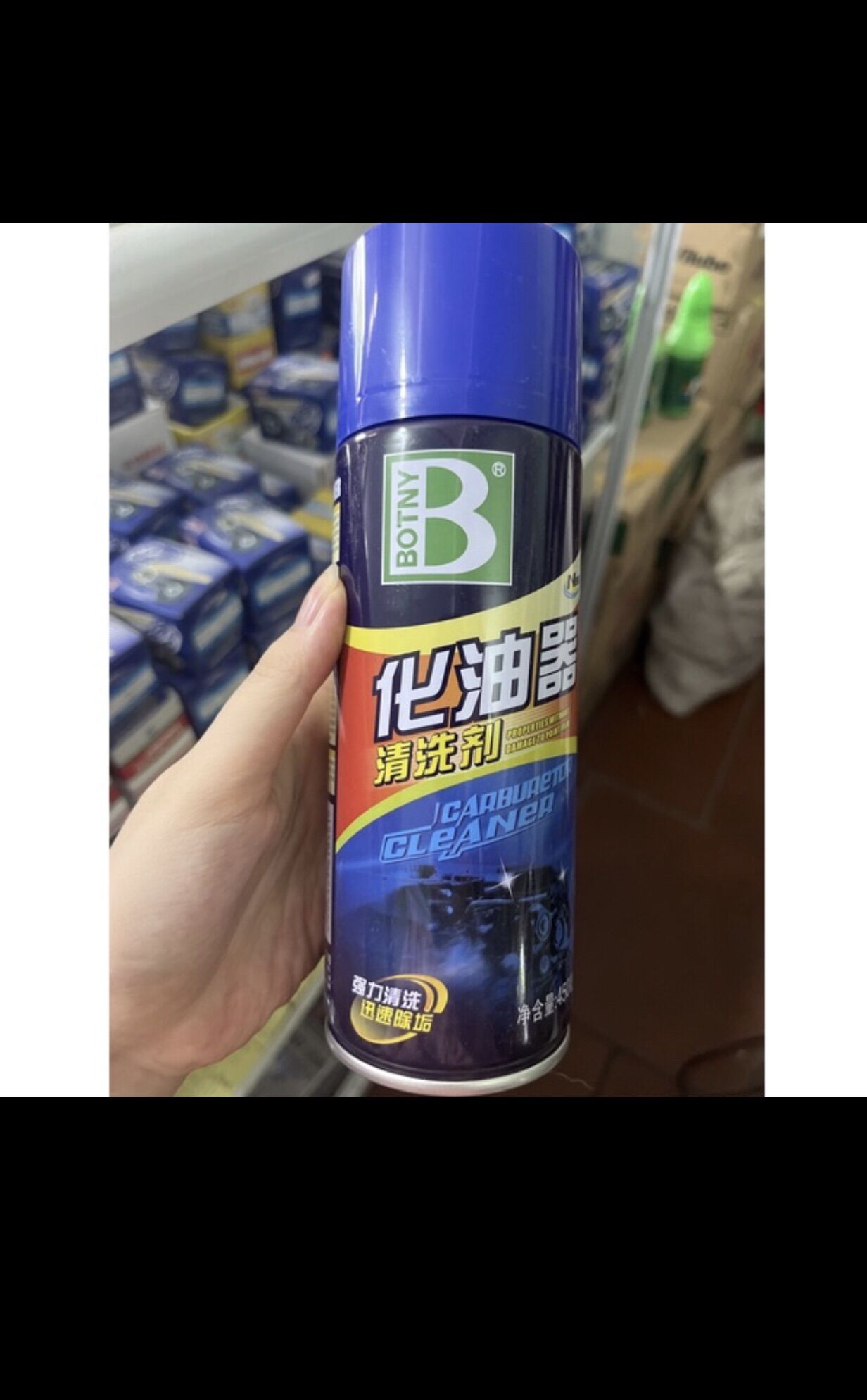Chai xịt rửa chế BOTNY- nước xịt rửa chế hoà khí